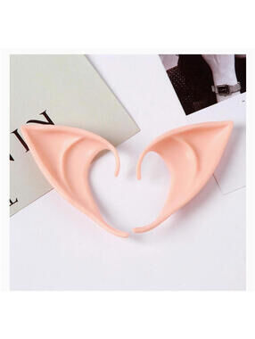 10cm USA Pair Elf Ears Fairy Cosplay Pale Latex prosthetic Hobbit Frodo Anime